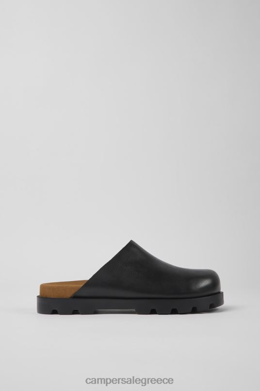 πέδιλο brutus μαύρα δερμάτινα τσόκαρα για άνδρες αποκλειστικά Camper V20TF1189 μαύρος