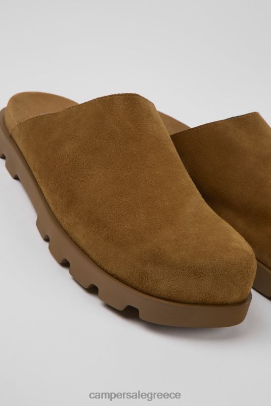 αποκλειστικό σανδάλι brutus καφέ δερμάτινο τσόκαρα για άνδρες Camper V20TF1190 καφέ