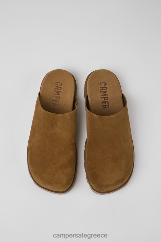 αποκλειστικό σανδάλι brutus καφέ δερμάτινο τσόκαρα για άνδρες Camper V20TF1190 καφέ