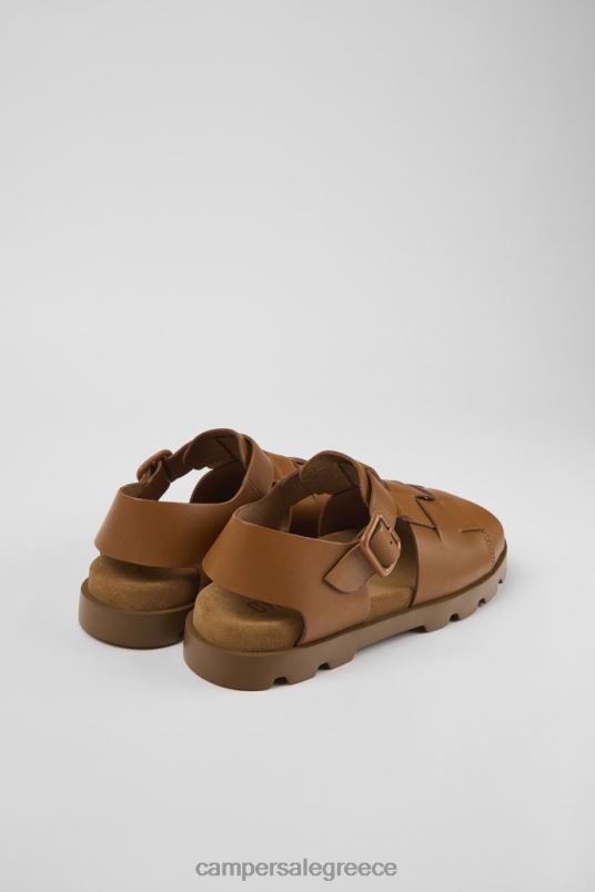 σχέδιο πέδιλο brutus καφέ δερμάτινα σανδάλια για άνδρες Camper V20TF1192 καφέ