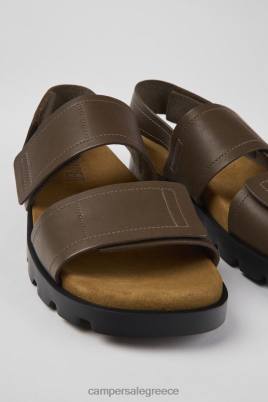 πέδιλο brutus καφέ δερμάτινα σανδάλια για άνδρες νέες αφίξεις Camper V20TF1193 καφέ