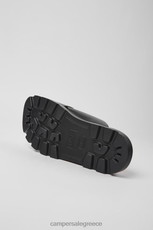 πέδιλο brutus μαύρα δερμάτινα σανδάλια για άνδρες νέες αφίξεις Camper V20TF1196 μαύρος
