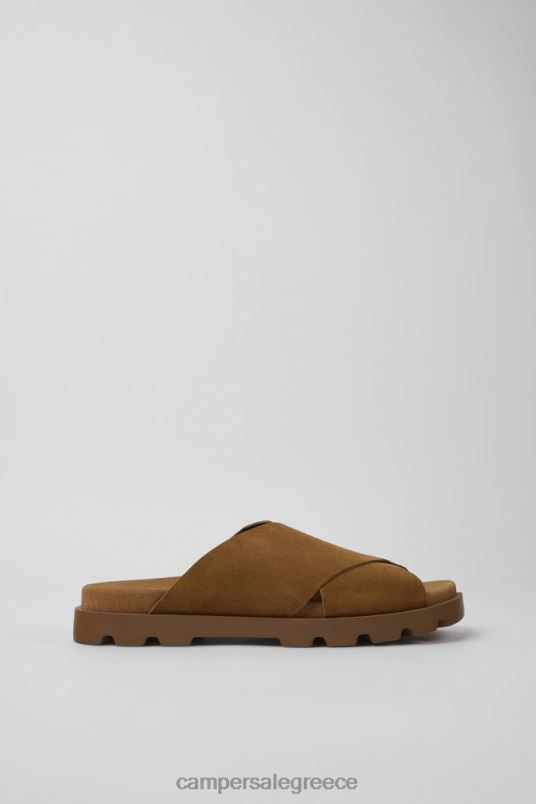 Σχέδιο brutus πέδιλο καφέ σανδάλια nubuck για άνδρες Camper V20TF1195 καφέ