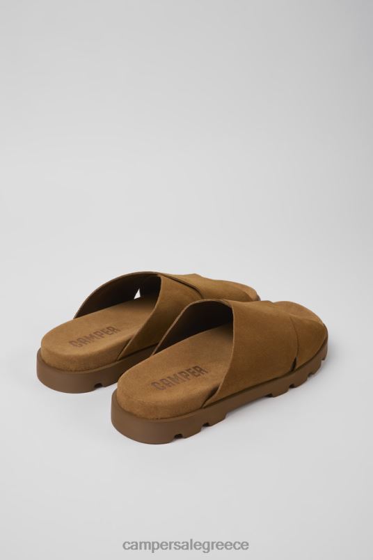 Σχέδιο brutus πέδιλο καφέ σανδάλια nubuck για άνδρες Camper V20TF1195 καφέ