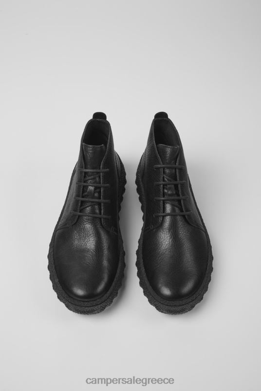 ανδρικό μποτάκι με κορδόνι με δαντέλα από michelin Camper V20TF1252 μαύρος