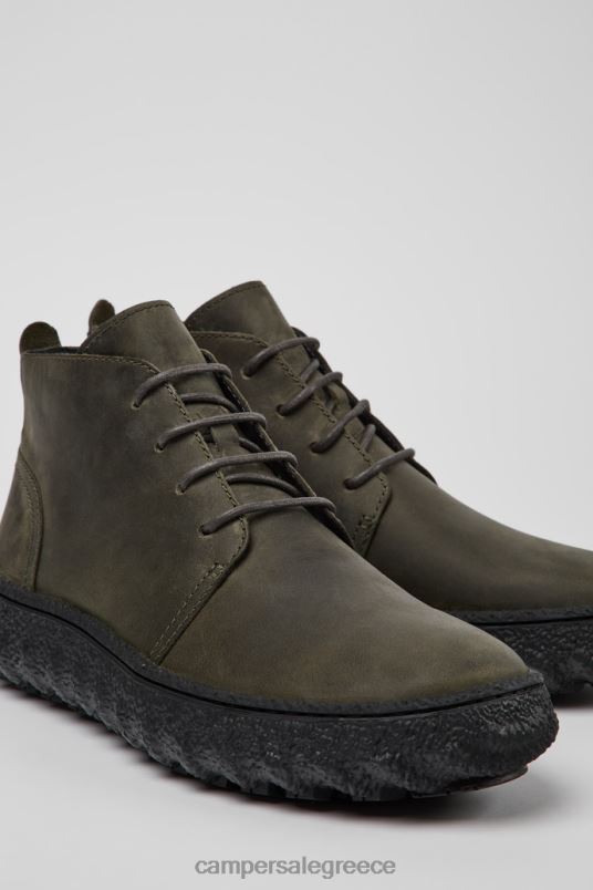 Σχέδιο εδάφους σκούρο πράσινο nubuck μποτάκια για άνδρες Camper V20TF1254 πράσινος