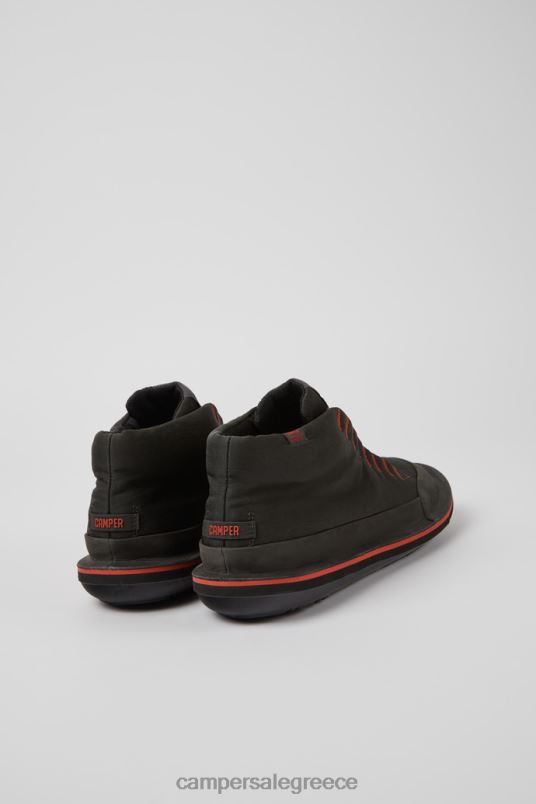 Σχέδιο σκαθαριού σκούρο γκρι ύφασμα και μποτάκια nubuck για άνδρες Camper V20TF1302 γκρί