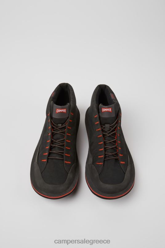 Σχέδιο σκαθαριού σκούρο γκρι ύφασμα και μποτάκια nubuck για άνδρες Camper V20TF1302 γκρί