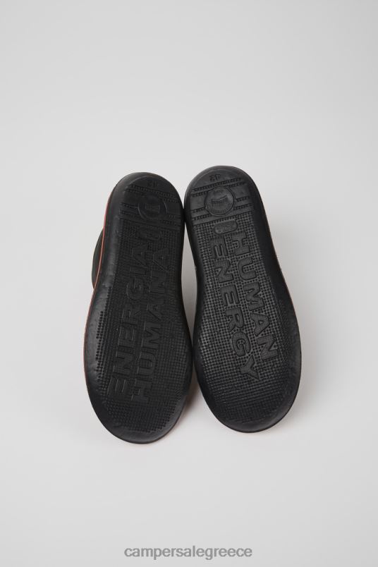 Σχέδιο σκαθαριού σκούρο γκρι ύφασμα και μποτάκια nubuck για άνδρες Camper V20TF1302 γκρί