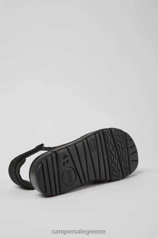 Σχεδιαστικά ανδρικά πέδιλα από δέρμα και υφασμάτινα σε καφέ oruga Camper V20TF1222 καφέ