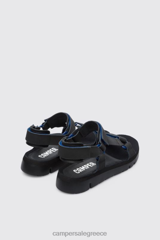 Σπορ πέδιλο με λουράκι μαύρο oruga αποκλειστικά για άνδρες Camper V20TF284 μαύρος