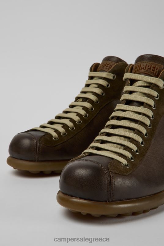 pelotas σκούρο καφέ δερμάτινα μποτάκια αστραγάλου για άνδρες νέες αφίξεις Camper V20TF1306 καφέ