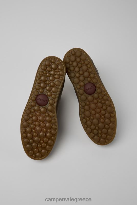 pelotas σκούρο καφέ δερμάτινα μποτάκια αστραγάλου για άνδρες νέες αφίξεις Camper V20TF1306 καφέ