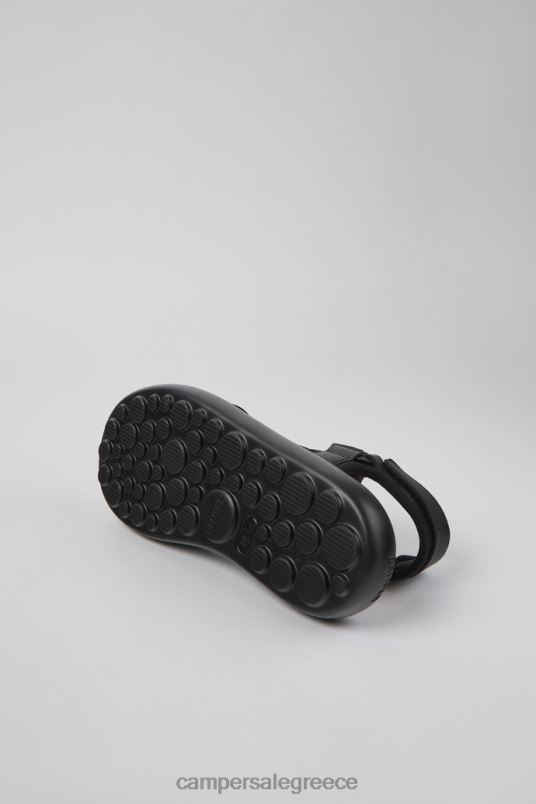 pelotas flota μαύρα δερμάτινα και υφασμάτινα σανδάλια για άνδρες νέες αφίξεις Camper V20TF1197 μαύρος