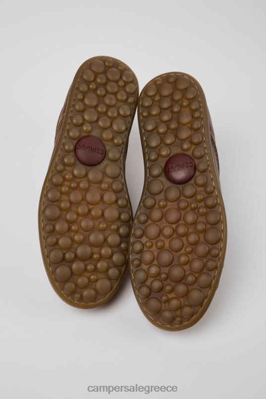 pelotas καφέ δερμάτινα sneakers για άνδρες νέες παραλαβές Camper V20TF1309 καφέ