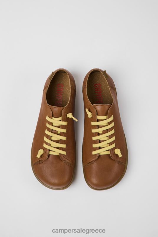 σχεδιασμός peu καφέ δερμάτινα παπούτσια για άνδρες Camper V20TF1208 καφέ