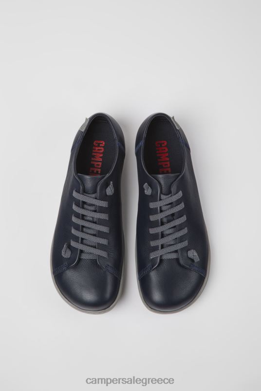 peu μπλε δερμάτινα παπούτσια για άνδρες νέες αφίξεις Camper V20TF1211 μπλε