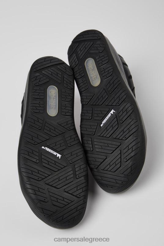 Σχεδιασμός peu pista gore-tex μαύρα δερμάτινα ανδρικά παπούτσια Camper V20TF1267 μαύρος