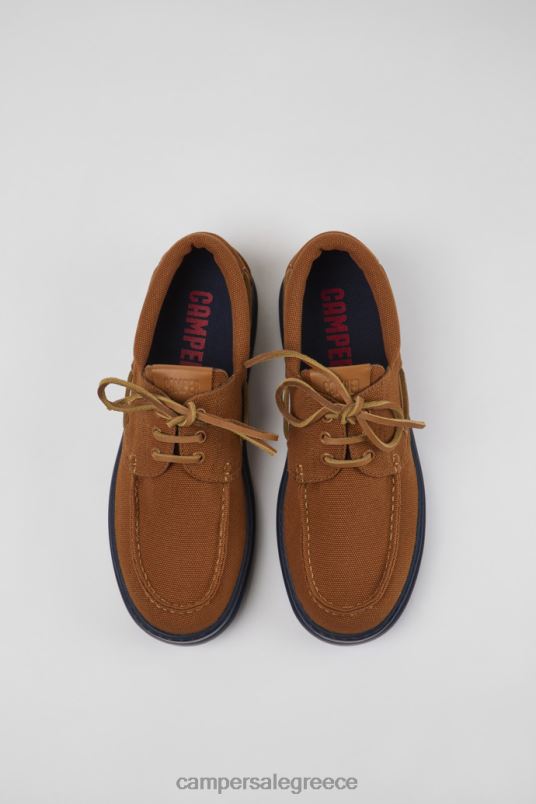 υφασμάτινα αθλητικά παπούτσια runner καφέ για άνδρες νέες αφίξεις Camper V20TF1226 καφέ