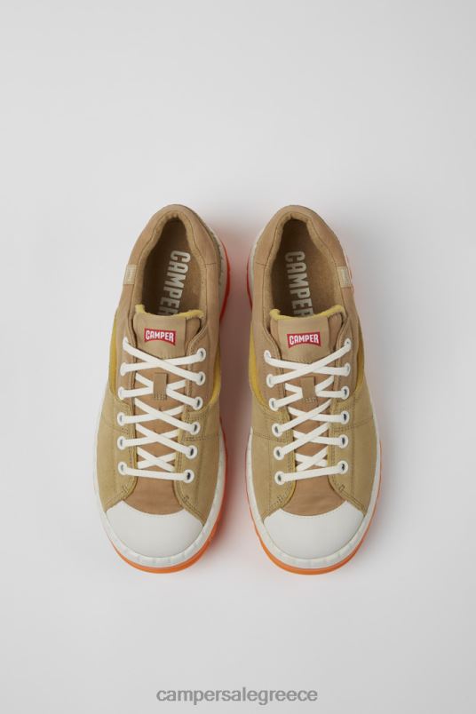 teix beige ανακυκλωμένα υφάσματα και παπούτσια nubuck για άνδρες νέες αφίξεις Camper V20TF1250 μπεζ