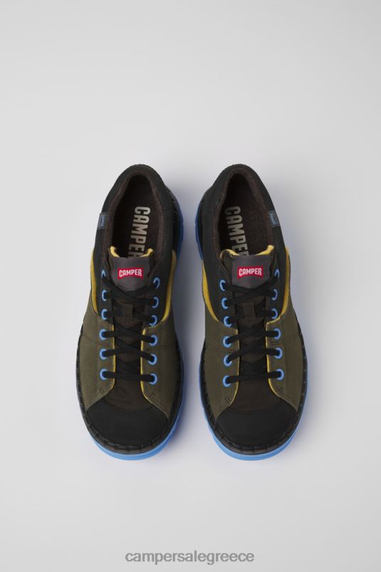 αποκλειστικά παπούτσια teix green ανακυκλωμένα υφάσματα και nubuck για άνδρες Camper V20TF1251 πράσινος