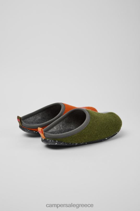 design δίδυμα πολύχρωμες μάλλινες ανδρικές παντόφλες Camper V20TF1744 πολύχρωμος