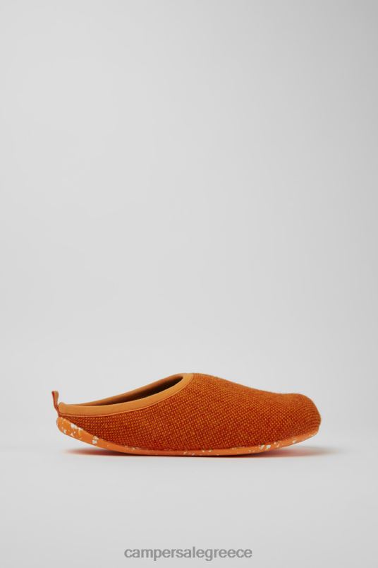 Σχεδιασμός wabi πορτοκαλί μάλλινο και βισκόζ παντόφλες για άνδρες Camper V20TF1739 πορτοκάλι