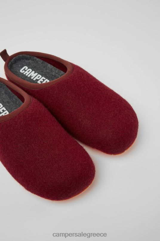 αποκλειστικές ανδρικές μάλλινες παντόφλες wabi μπορντό Camper V20TF386 Βουργουνδία