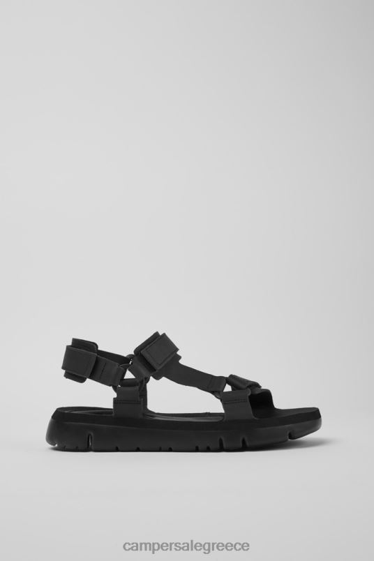 αποκλειστικά ανδρικά σανδάλια από μαύρο ρόγκα Camper V20TF376 μαύρος