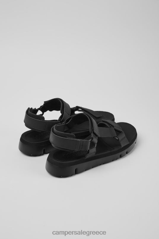 αποκλειστικά ανδρικά σανδάλια από μαύρο ρόγκα Camper V20TF376 μαύρος