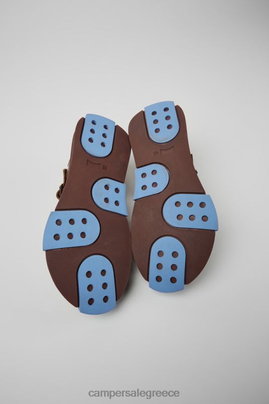 αποκλειστικό σετ δερμάτινα σανδάλια μπορντώ για άνδρες Camper V20TF377 Βουργουνδία