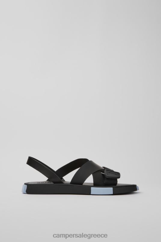 ντιζάιν σετ μαύρο δέρμα και ανακυκλωμένα πέδιλα κατοικίδιων για άνδρες Camper V20TF380 μαύρος