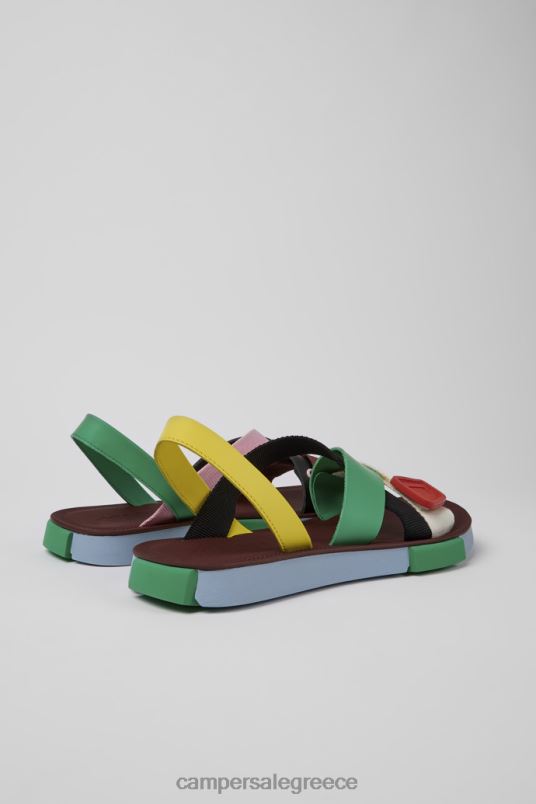 δίδυμα πολύχρωμα δερμάτινα σανδάλια για άνδρες νέες αφίξεις Camper V20TF383 πολύχρωμος