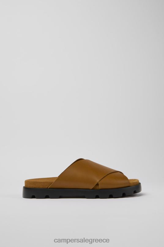 πέδιλο brutus καφέ δερμάτινα σανδάλια για άνδρες νέες αφίξεις Camper V20TF369 καφέ