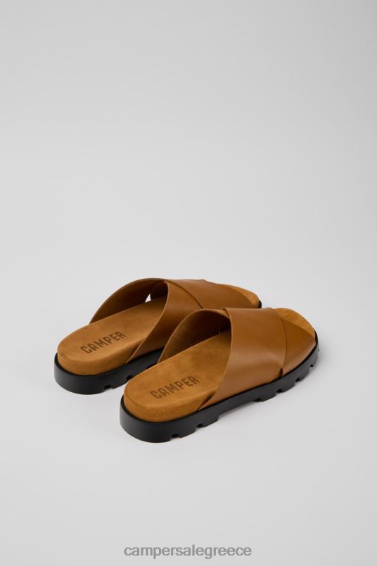 πέδιλο brutus καφέ δερμάτινα σανδάλια για άνδρες νέες αφίξεις Camper V20TF369 καφέ