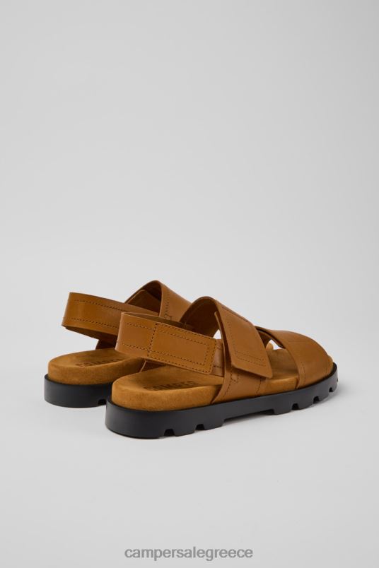 πέδιλο brutus καφέ δερμάτινα σανδάλια αποκλειστικά για άνδρες Camper V20TF371 καφέ