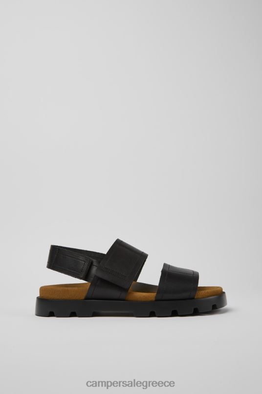 αποκλειστικό σανδάλι brutus μαύρα δερμάτινα σανδάλια για άνδρες Camper V20TF372 μαύρος