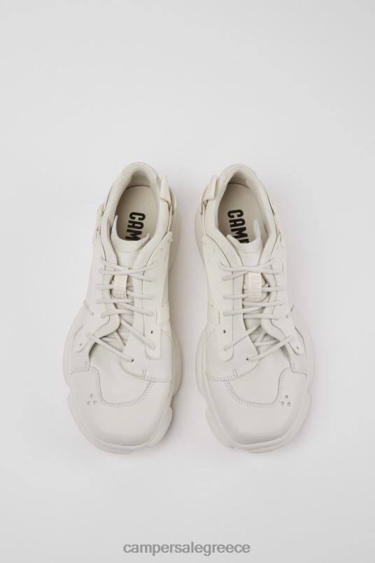 Αποκλειστικά ανδρικά πάνινα παπούτσια από λευκό καρστ χωρίς βαμμένο δέρμα Camper V20TF1492 άσπρο