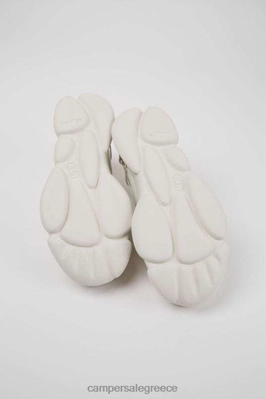 Αποκλειστικά ανδρικά πάνινα παπούτσια από λευκό καρστ χωρίς βαμμένο δέρμα Camper V20TF1492 άσπρο