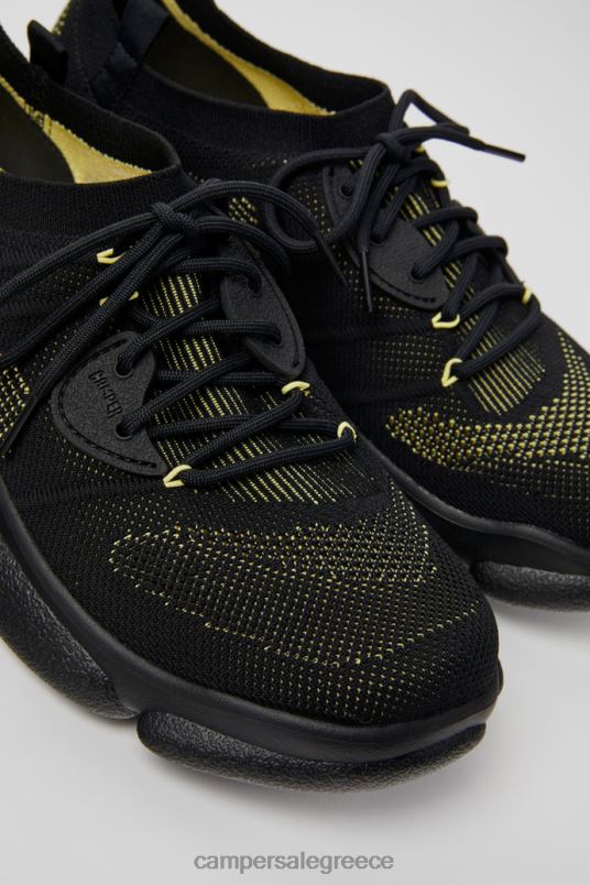 Σχέδιο καρστ μαύρα υφασμάτινα αθλητικά παπούτσια για άνδρες Camper V20TF1550 μαύρος