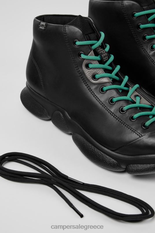 καρστ μαύρα δερμάτινα πάνινα παπούτσια για άνδρες νέες παραλαβές Camper V20TF1574 μαύρος