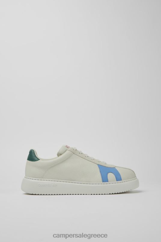 αποκλειστικά δίδυμα, λευκά, μη βαμμένα δερμάτινα και σουέτ αθλητικά παπούτσια για άνδρες Camper V20TF1603 άσπρο