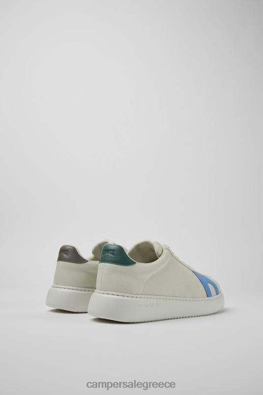 αποκλειστικά δίδυμα, λευκά, μη βαμμένα δερμάτινα και σουέτ αθλητικά παπούτσια για άνδρες Camper V20TF1603 άσπρο