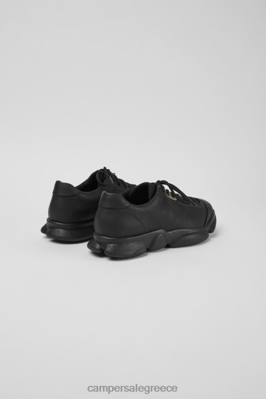 Σχεδιασμός καρστ μαύρα δερμάτινα παπούτσια για άνδρες Camper V20TF1675 μαύρος