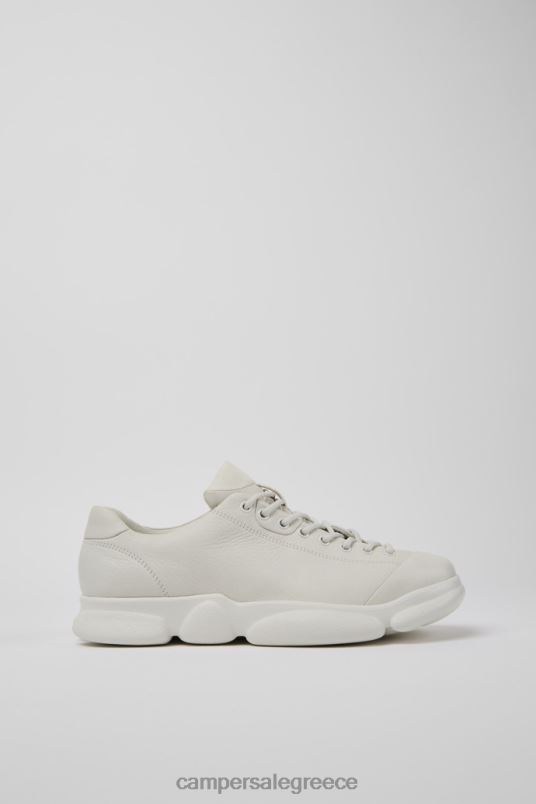 ανδρικά παπούτσια από λευκό δέρμα καρστ Camper V20TF1678 άσπρο