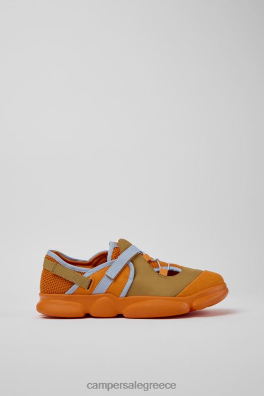 καρστ πορτοκαλί και καφέ υφασμάτινα παπούτσια για άνδρες νέες αφίξεις Camper V20TF1680 πορτοκάλι