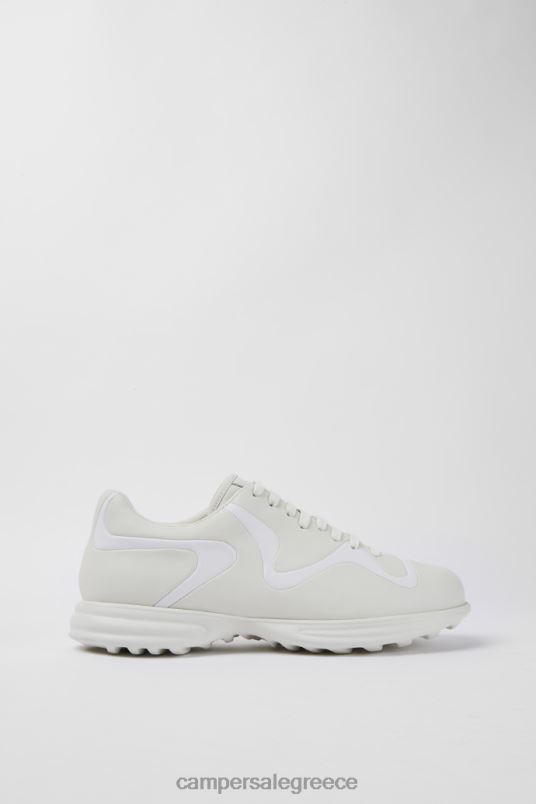 Σχέδιο δίδυμα αθλητικά παπούτσια με κορδόνια σε κρεμ και λευκό δέρμα Camper V20TF1688 κρέμα