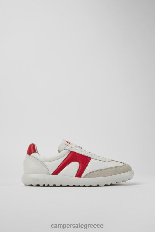 Pelotas xlite λευκά και κόκκινα υφασμάτινα και δερμάτινα πάνινα παπούτσια αποκλειστικά για άνδρες Camper V20TF1536 άσπρο