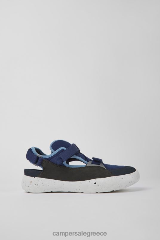 Peu stadium μπλε και γκρι δερμάτινα και υφασμάτινα ημι-ανοικτά αθλητικά παπούτσια για άνδρες νέες αφίξεις Camper V20TF1499 μπλε