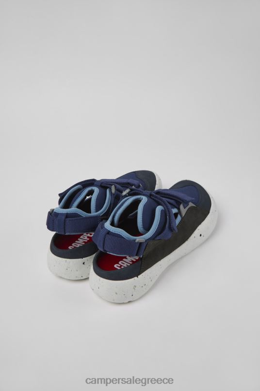 Peu stadium μπλε και γκρι δερμάτινα και υφασμάτινα ημι-ανοικτά αθλητικά παπούτσια για άνδρες νέες αφίξεις Camper V20TF1499 μπλε